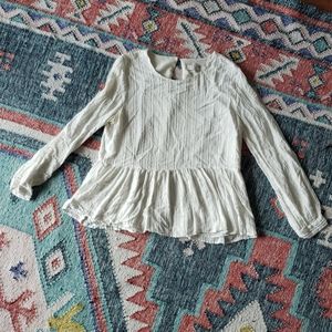 White Loft peplum blouse